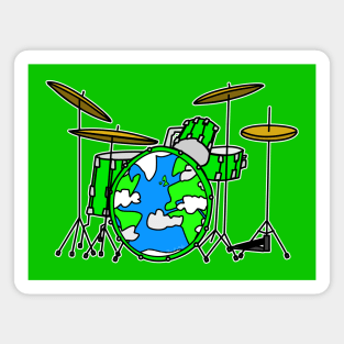 Earth Day Drummer Drums Drum Teacher Magnet